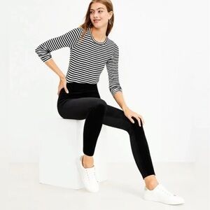 Ann Taylor Black Velvet Women’s Leggings Size XXS